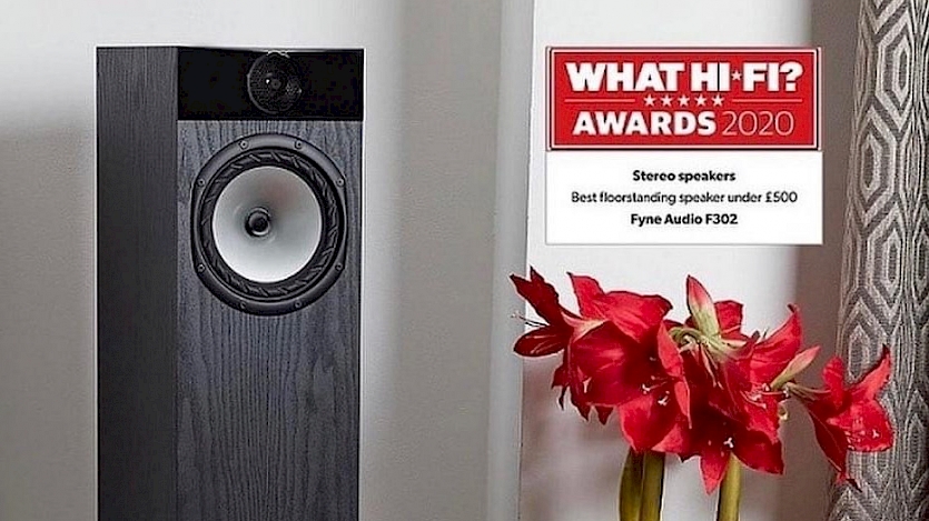 Fyne Audio F302 what hifi awards best floorstanding speaker under £500