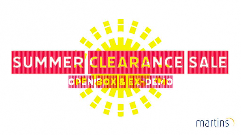 poster with the sun and clearance sale text