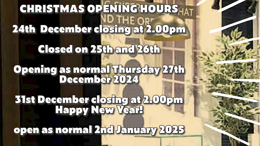 Martins Hi-Fi Xmas Opening Hours